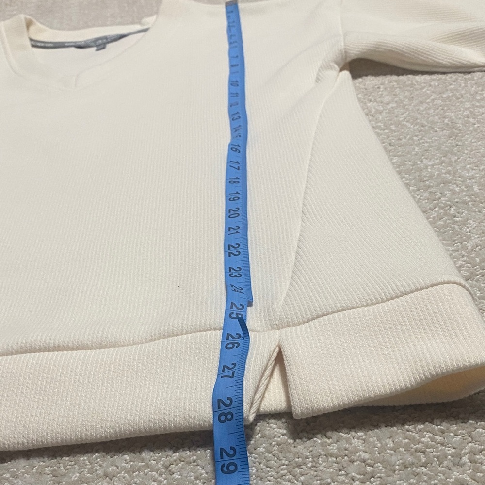 Marc New York Women's V-Neck Off-White Sweater Size L/G - Picture 11 of 14